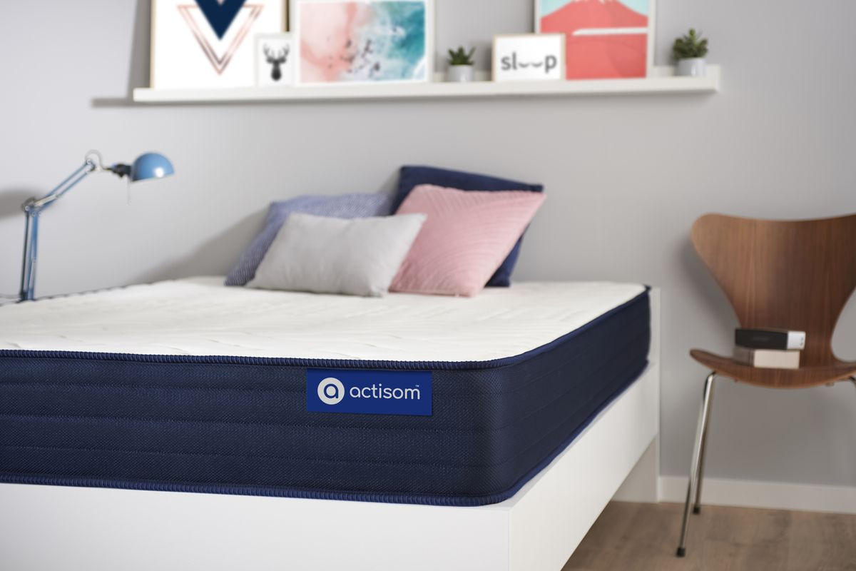 MATRATZE Actimemo life Memory-Schaum 120 x 200 cm h4 - Weiß, Textil (120/200cm) - ACTISOM