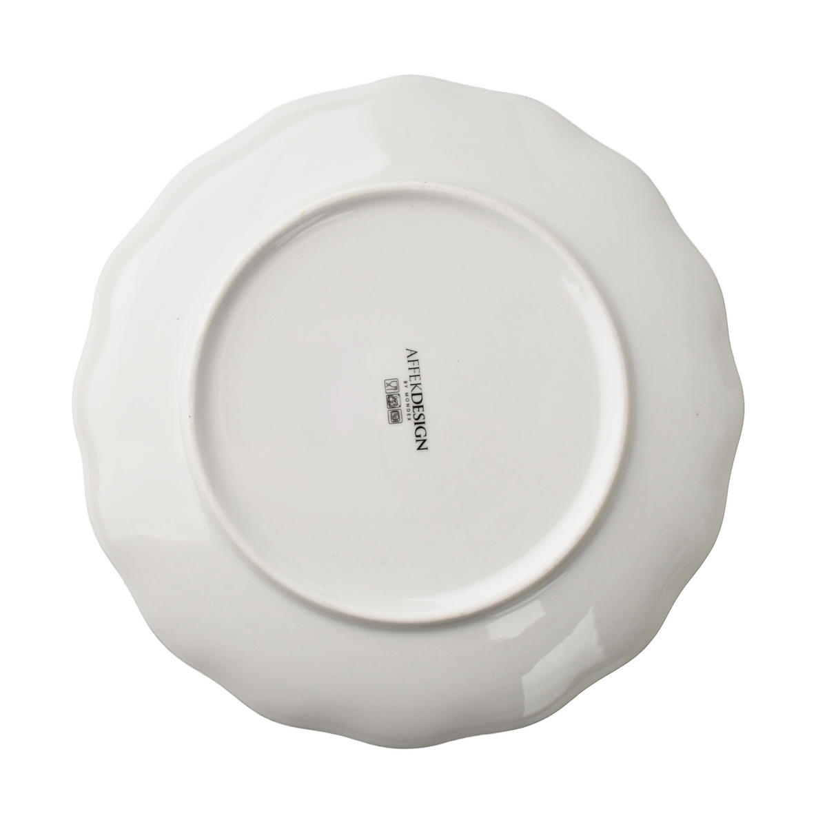 TALÍŘ DEZERTNÍ Mollie, porcelán, bílá, 20,5/2cm - zelená barva, keramika (2cm) - Mondex