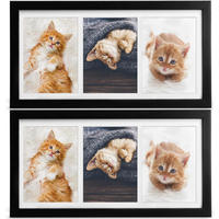 BILDERRAHMEN Galeria 10x15cm Schwarz (2tlg) - Schwarz, Holzwerkstoff (20/2/37cm) - BoMoe