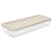 LEBENSMITTELBEHÄLTER flach 1 l Cremeweiß - Creme, Kunststoff (11/4.5/28.5cm) - Orion 