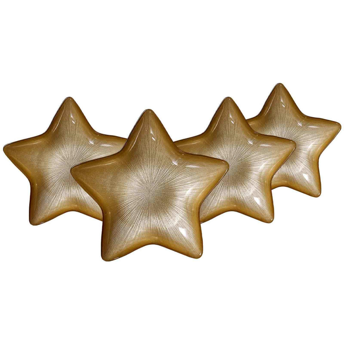 TELLER Starlight Gold ø 29 cm 4er Set - Goldfarben, Glas (29cm) - Ritzenhoff Breker