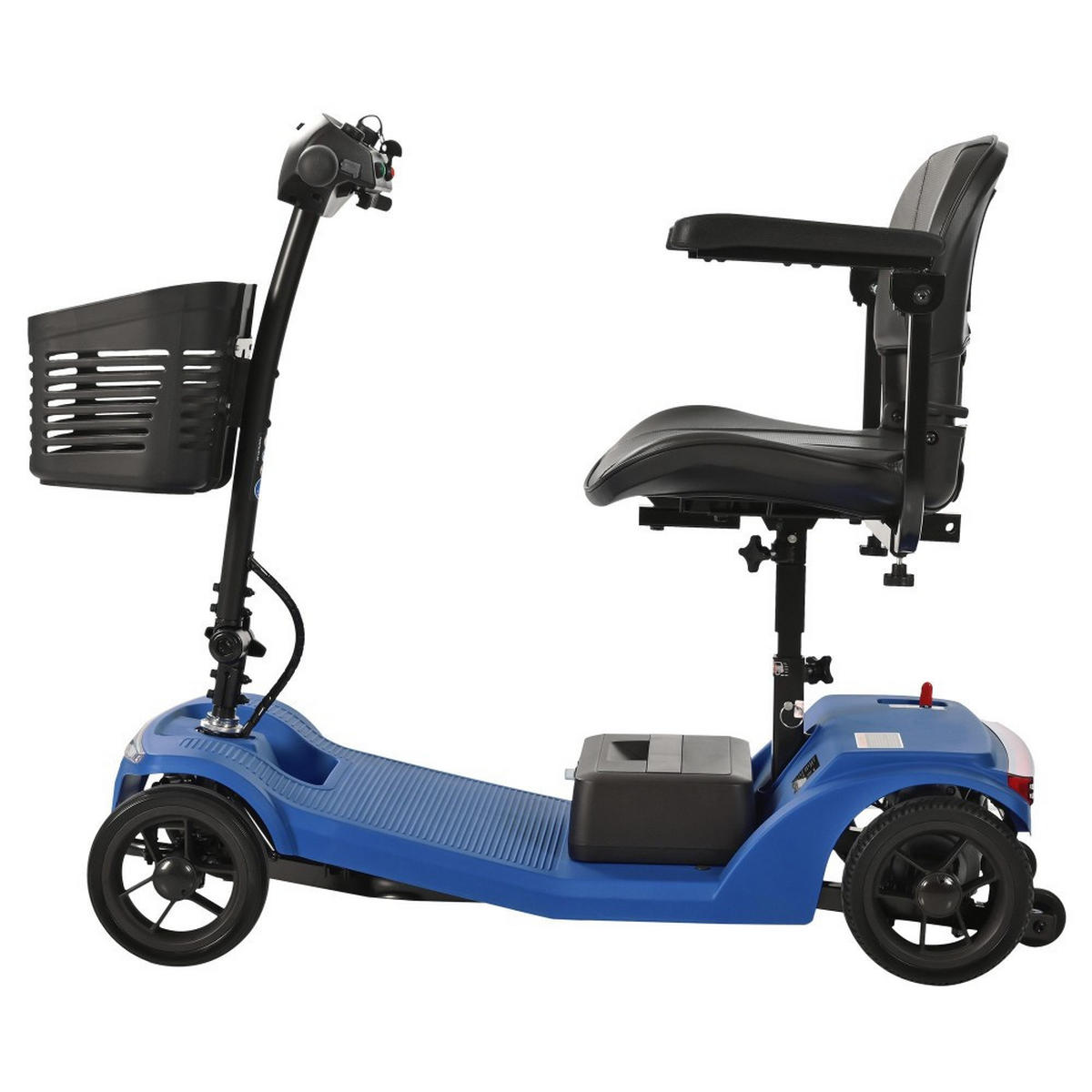 ELEKTROMOBIL faltbar Seniorenmobil,250 W,25 km,12Ah 4-Rad-Scooter,Blau - Blau, Metall (48.5/86/99cm) - LVHOM