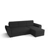 ECKSOFA L REBI L2 Rainbow 27 Rechts mit Schlaffunktion, Grau, L-Form - Grau, Textil (251/140cm)