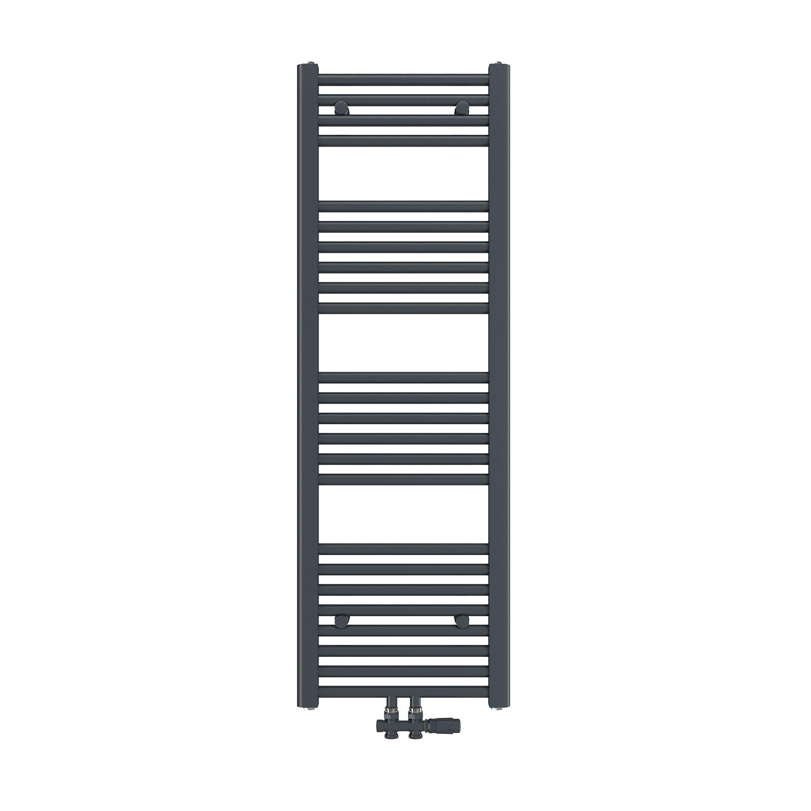 HEIZKÖRPER Handtuchheizkörper wasserführend 120/40/3 cm - Anthrazit, Metall (40/120/3cm) - EMKE