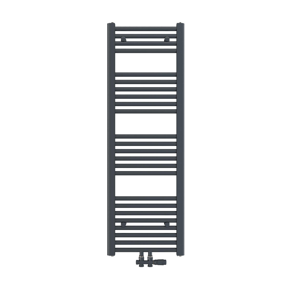 HEIZKÖRPER Handtuchheizkörper wasserführend 120/40/3 cm - Anthrazit, Metall (40/120/3cm) - EMKE