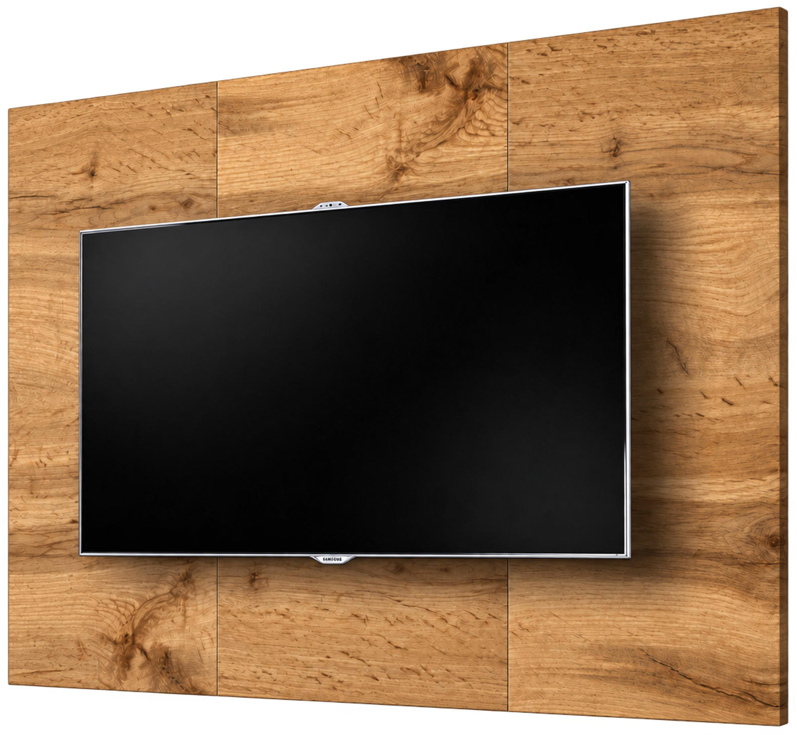 WANDPANEEL Eiche Wotan 180 x 118 cm, TV Rückwandverkleidung in modernem Design - Eiche Wotan, Holzwerkstoff (180/118/1.6cm) - Inn.Furn