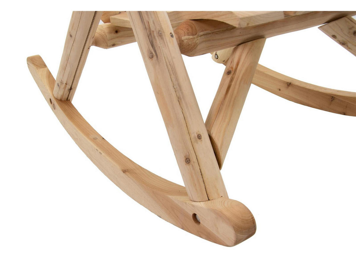 »TIMBER« Schaukelstuhl FSC® 100% Tannenholz, massiv, naturbelassen - Naturfarben, Holz (80/175/120cm) - bellavista - Home & Garden