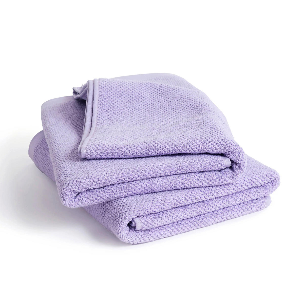 DUSCHTUCH 2er Set Spa Lavendel - Flieder, Textil (70/140cm) - Herzbach Home