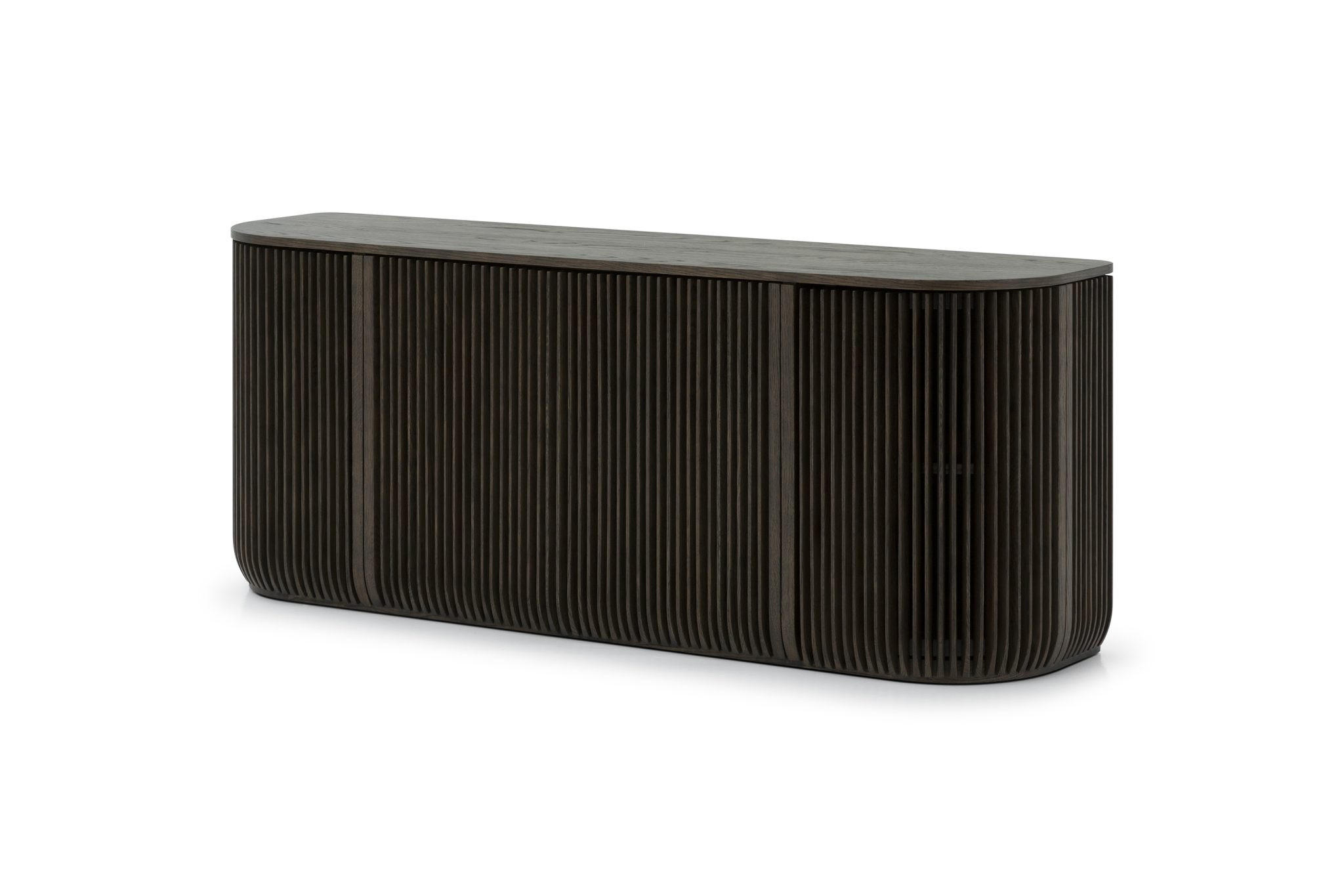 SIDEBOARD Franz, Braune Massiveiche - Braun, Holz (45/69/175cm) - WOODEK