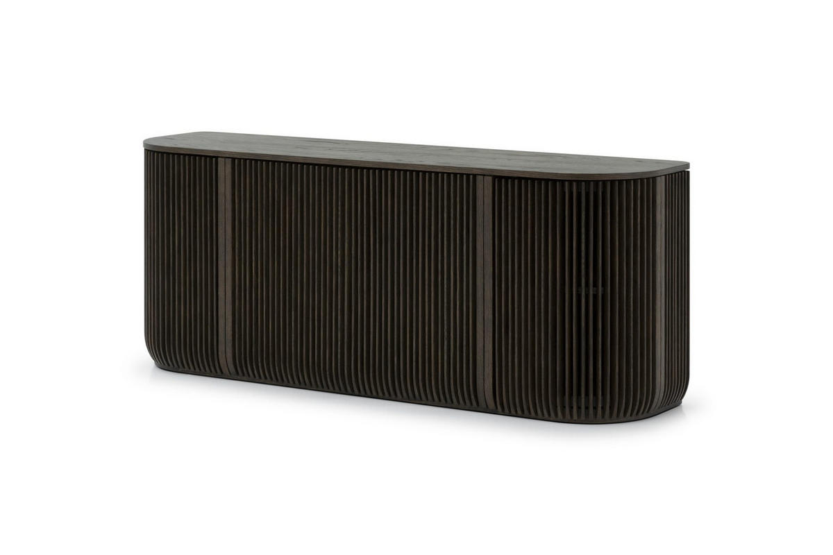 SIDEBOARD Franz, Braune Massiveiche - Braun, Holz (45/69/175cm) - WOODEK