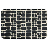 WC PŘEDLOŽKA Moderní - organické - černé 80x50 cm - antracitová, textil/plast (80/1cm) - OnlyWow
