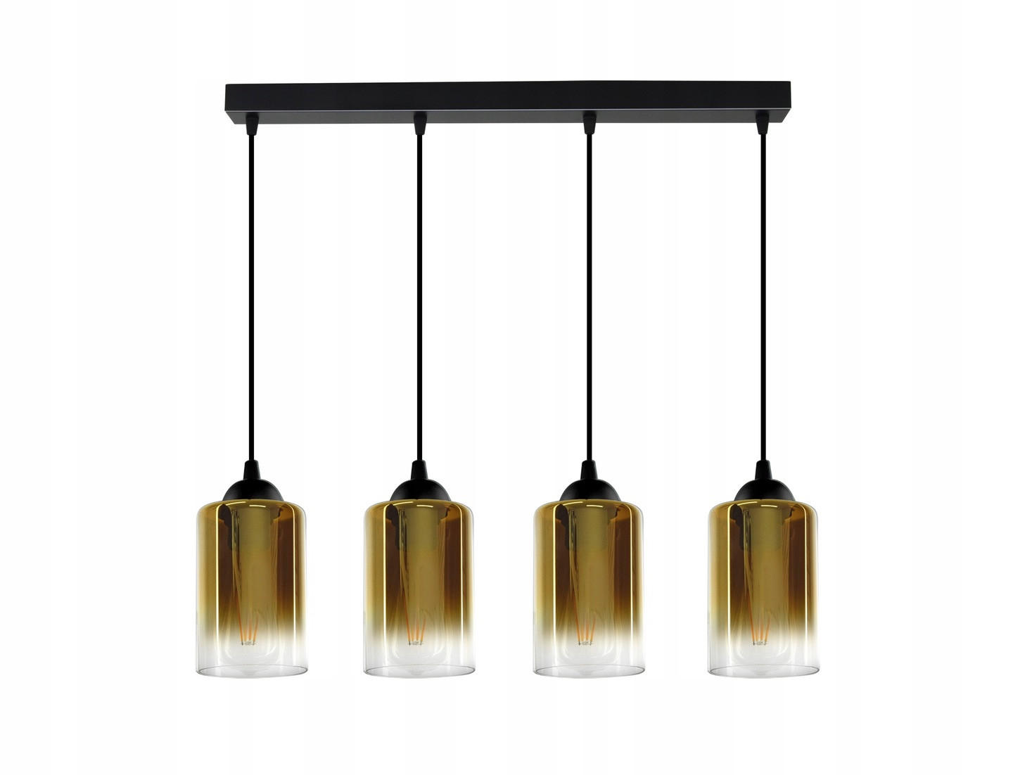 PENDELLEUCHTE GRAF - Transparent/Goldfarben, Glas/Metall (10/70/80cm) - kiki design