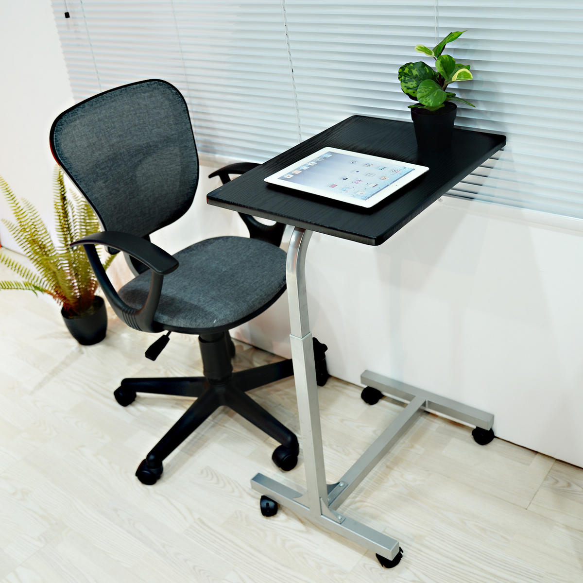 BEISTELLTISCH in Metall - Schwarz, Metall (79/48/37cm) - Meubles Cosy