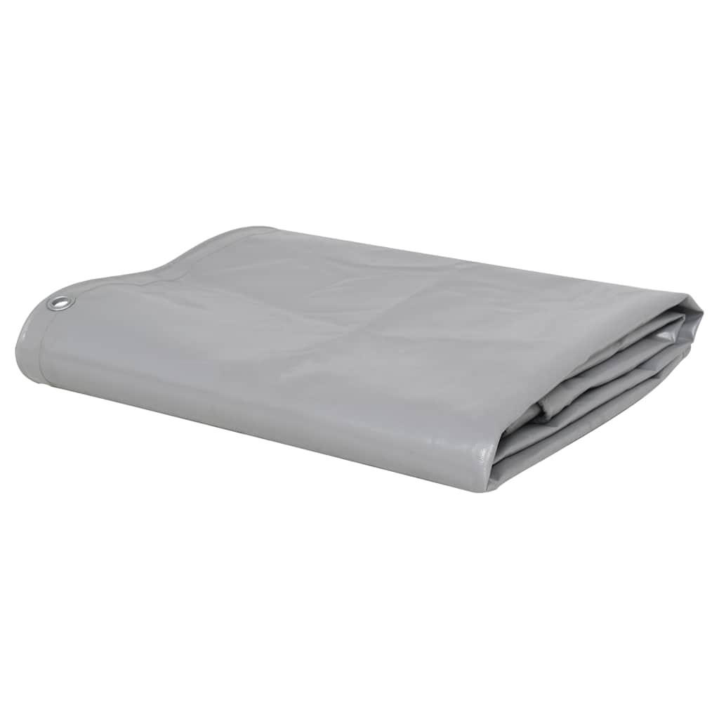 ABDECKPLANE 650 G/M² 3/3 M Grau - Grau, Textil (300/300cm) - vidaXL