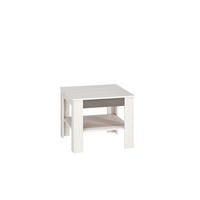 COUCHTISCH Blanco Pinie weiß / grau 67 / 67 / 56cm - Weiß, Holz/Holzwerkstoff (67/67/56cm) - Feldmann-Wohnen