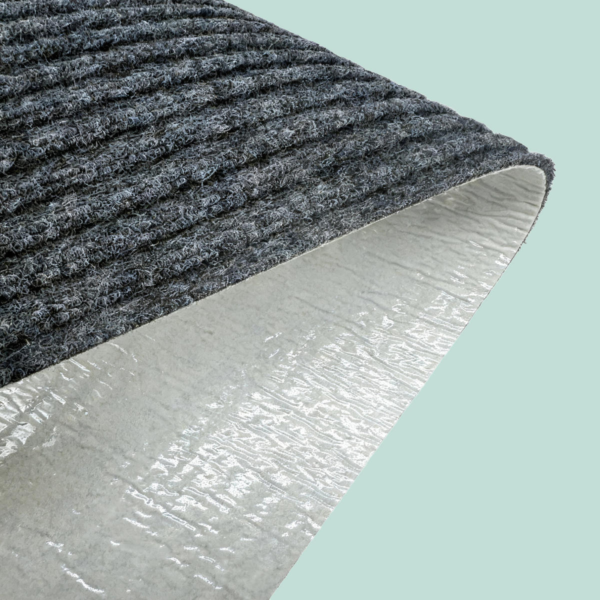 16XSTUFENMATTEN - Anthrazit, Kunststoff/Textil (20/65/0.75cm) - Relaxdays