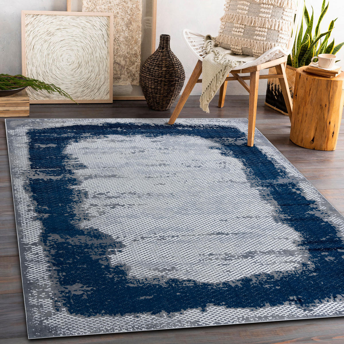 TEPPICH Core 240/330 cm - Blau, Textil (240/330cm) - rugsX