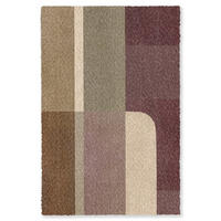 KOBERCE - Roviny - abstraktné - Bordeaux - línie - 140x200 cm - viacfarebná, textil/plast (140/0.4cm) - OnlyWow