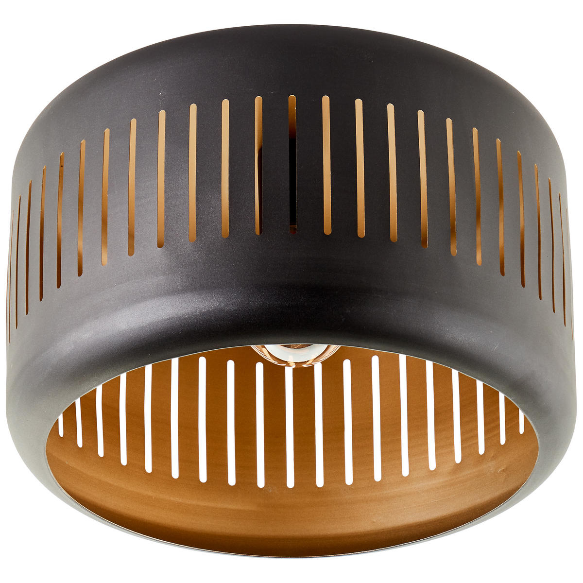 DECKENLEUCHTE Tyas 99803/86 - Schwarz, Metall (38/38/25.5cm) - Brilliant