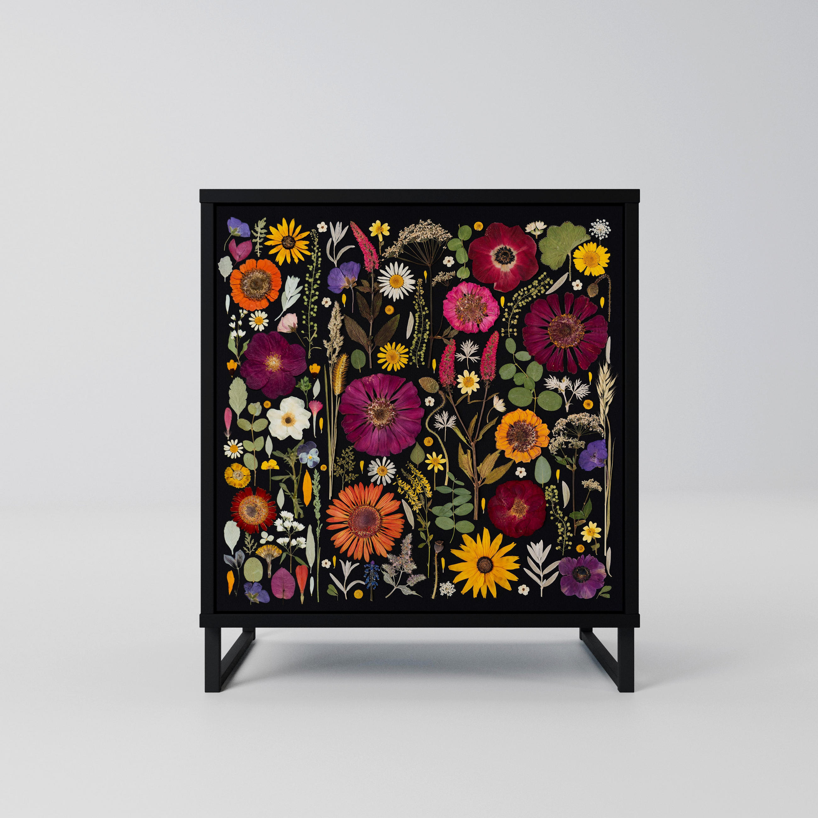 SpaceRebels Sideboard Schwarz 57.5x67.5x42 cm