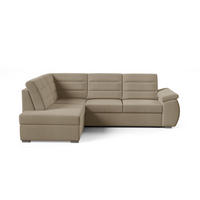 ECKSCHLAFSOFA - Ecksofa Gardenia - Cappuccino - Links - Cappuccino, Holzwerkstoff (264/190cm) - Möblo