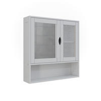 SPIEGELSCHRANK Liora Weiß 56 x 58 cm mit 2 Türen - Weiß, Holzwerkstoff (56/58/13cm) - Vicco