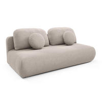 SOFA Beige OTO Mit Bonnellfederkern - Beige, Textil (206/90/92cm) - Sepro Meble