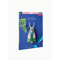 WANDDEKO Smaragdkäfer 7/33 cm - Multicolor, Wellpappe (7/33/13cm) - KUNSTLOFT