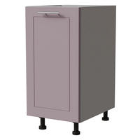 UNTERSCHRANK Bari D1D/40 Grau / RAL 4009 pastellviolett 40 / 50 / 82cm - Violett/Grau, Holz/Holzwerkstoff (40/82/50cm) - Feldmann-Wohnen