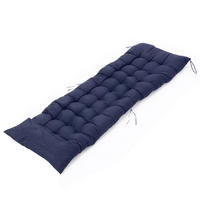 SONNENLIEGENAUFLAGE für Garten- und Terrassenstühle aus Polyester Schaumstoff in Dunkelblau 160 cm B x 50 cm - Dunkelblau, Textil (50/160cm) - Livingandhome