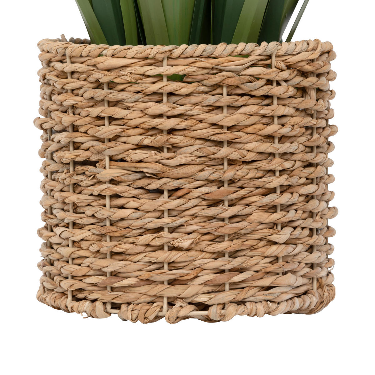 KÜNSTLICHES GRAS geflochtener Topf 122 cm - Grün, Kunststoff (122cm) - Atmosphera Createur d´interieur