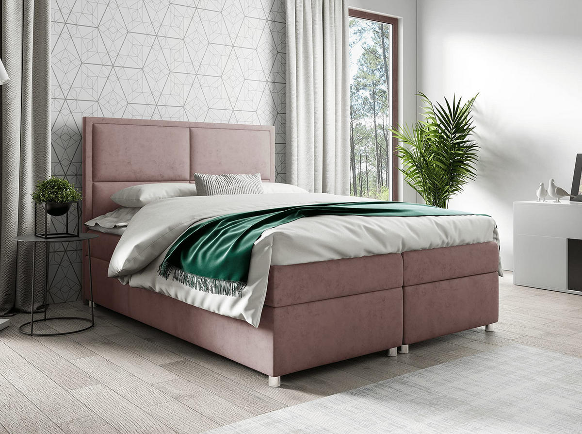 BOXBETT mit Bettkasten Trinity K-11 Bonellfederkern - Braun, Holz/Holzwerkstoff (180/200cm) - Best For Home
