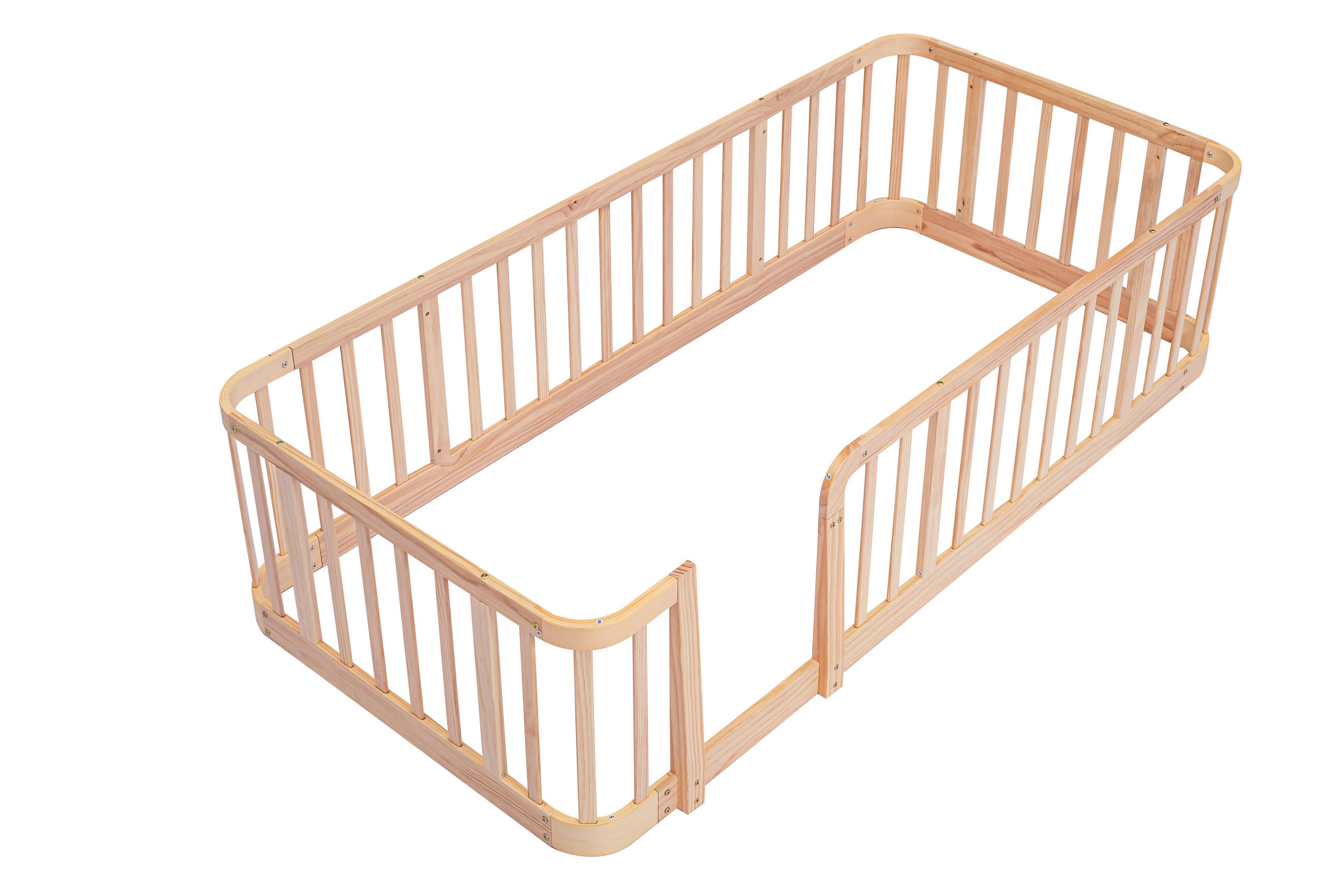 BODENBETT 140/200 cm DE-33064 modular und sicher Natur - Naturfarben, Holzwerkstoff (140/200cm) - ComfortXL
