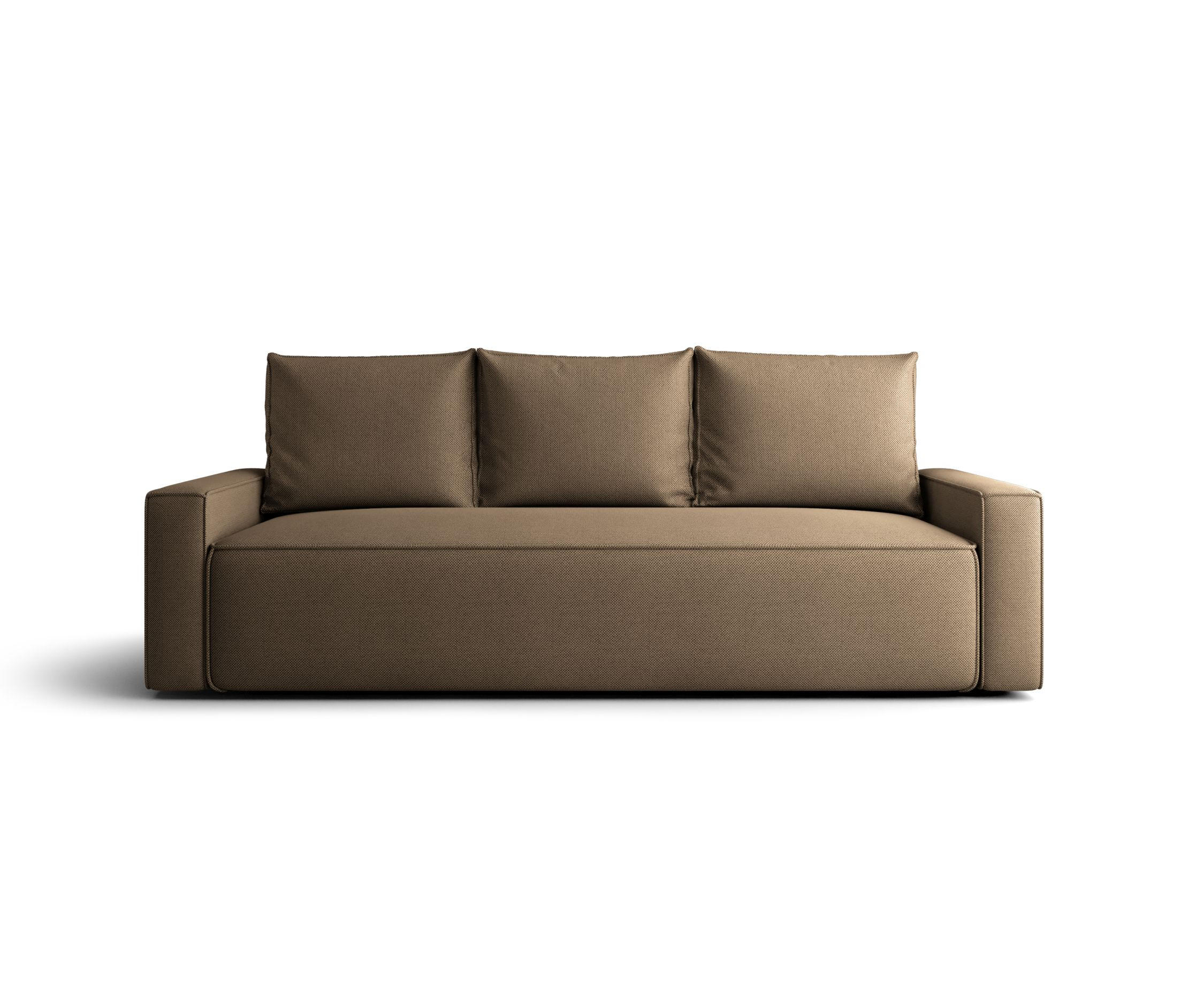 SOFA mit Schlaffunktion SAVIO Curio 20 - Braun, Textil (232/90/90cm) - Bedante