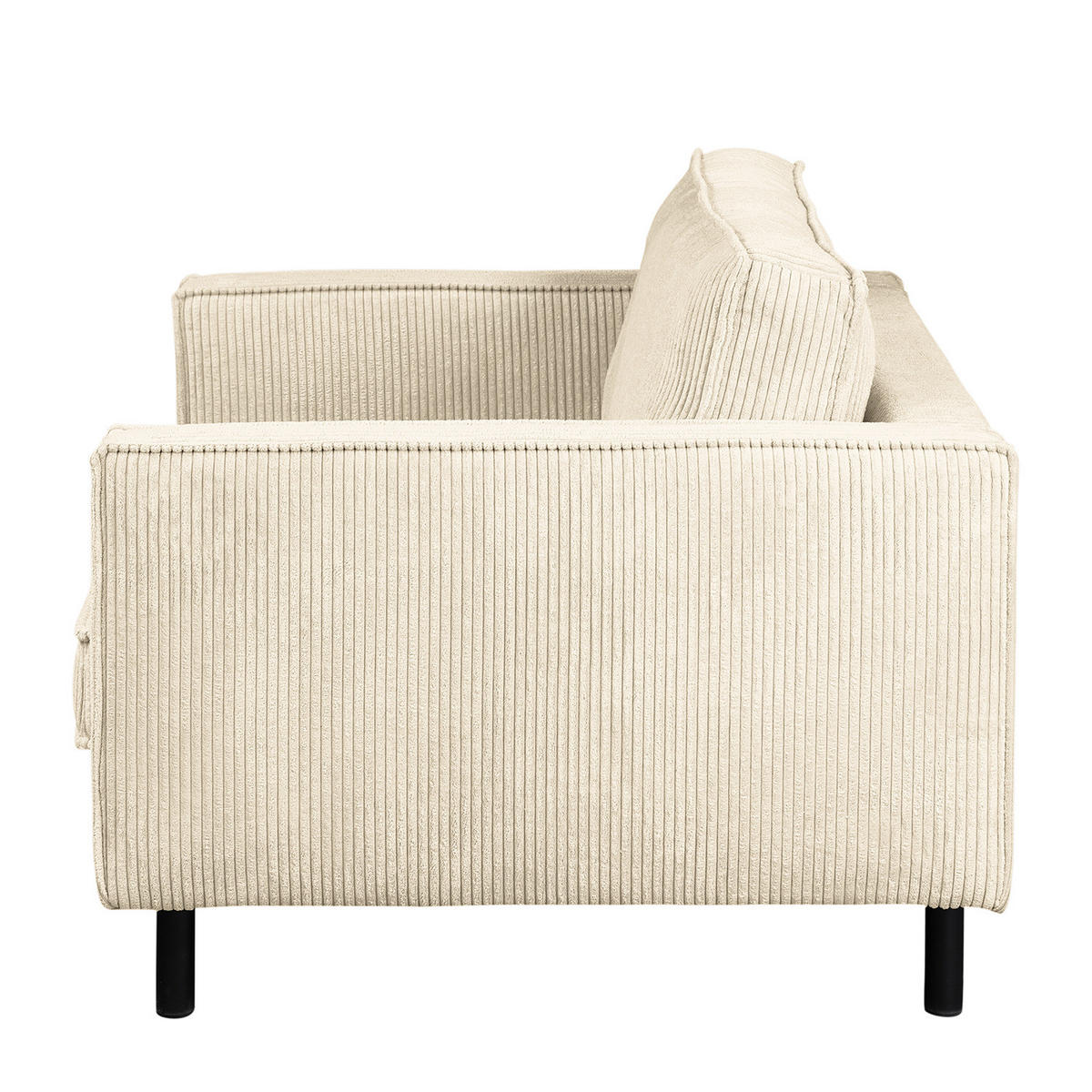 XL SESSEL - Beige/Schwarz, Textil/Metall (117/81/96cm) - home24