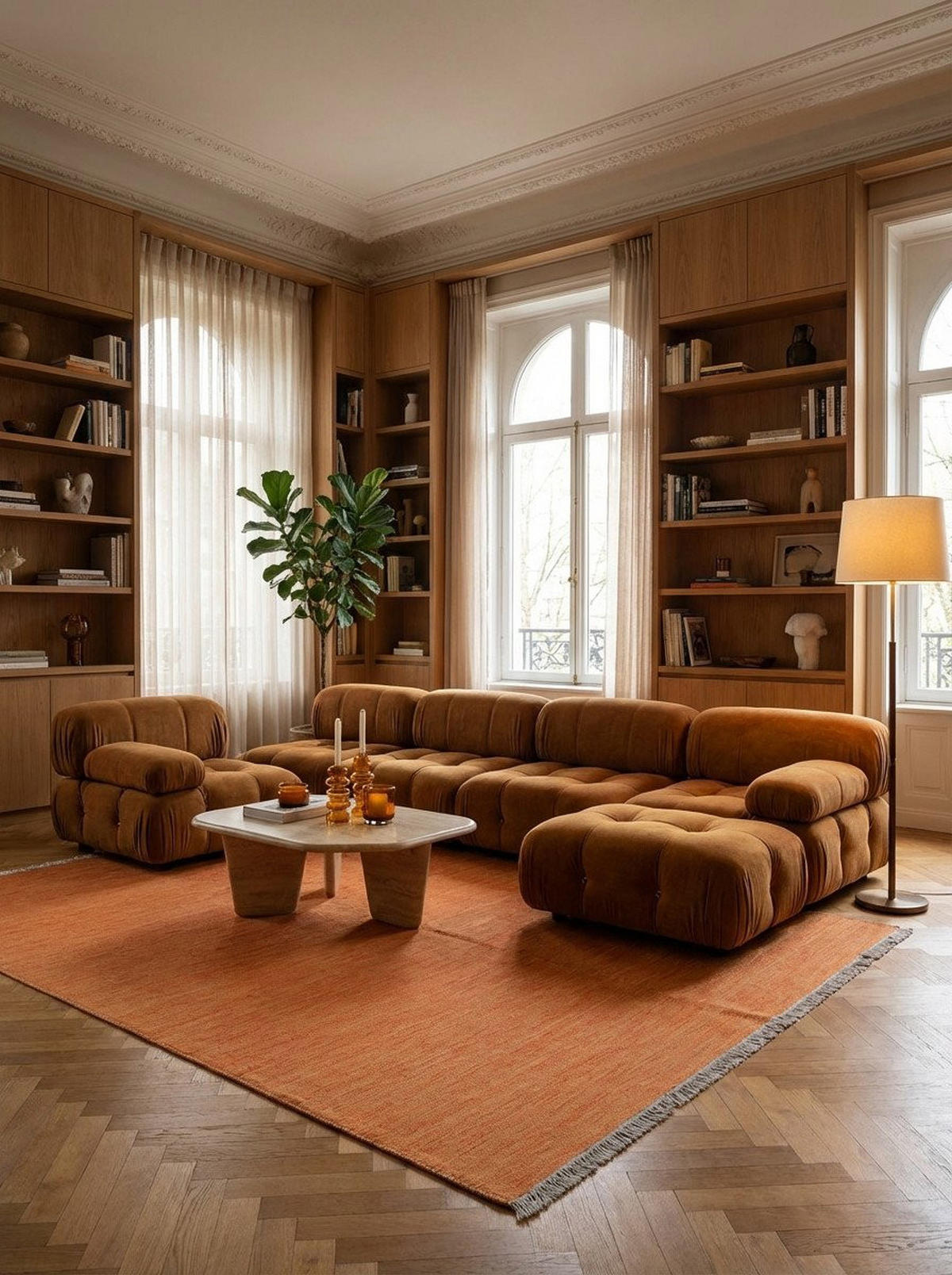 HANDWEBTEPPICH Kelim Gashgai Orange 198/151 cm Schurwolle - Orange, Textil (151/198cm) - Looma