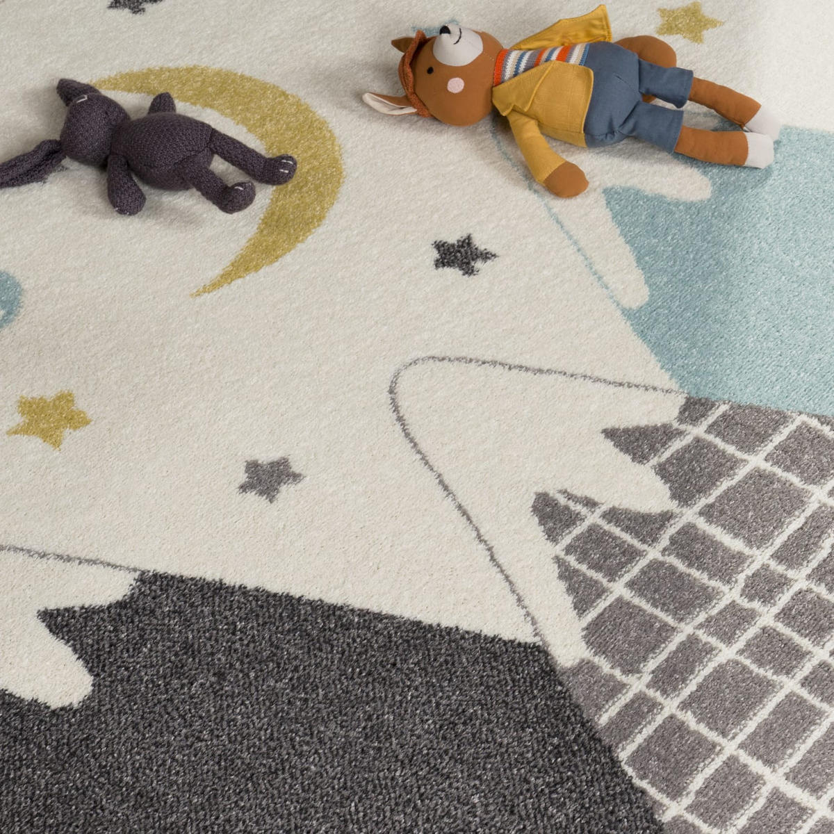 KINDERTEPPICH 200/200 cm Nino 886 - Blau, Kunststoff (200/200cm) - Paco Home