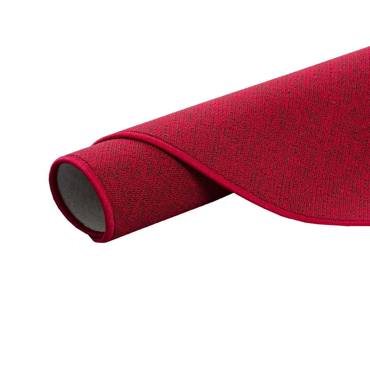 FEINSCHLINGEN VELOUR TEPPICH STRONG RUND - Rot, Textil (200/200cm) - Snapstyle