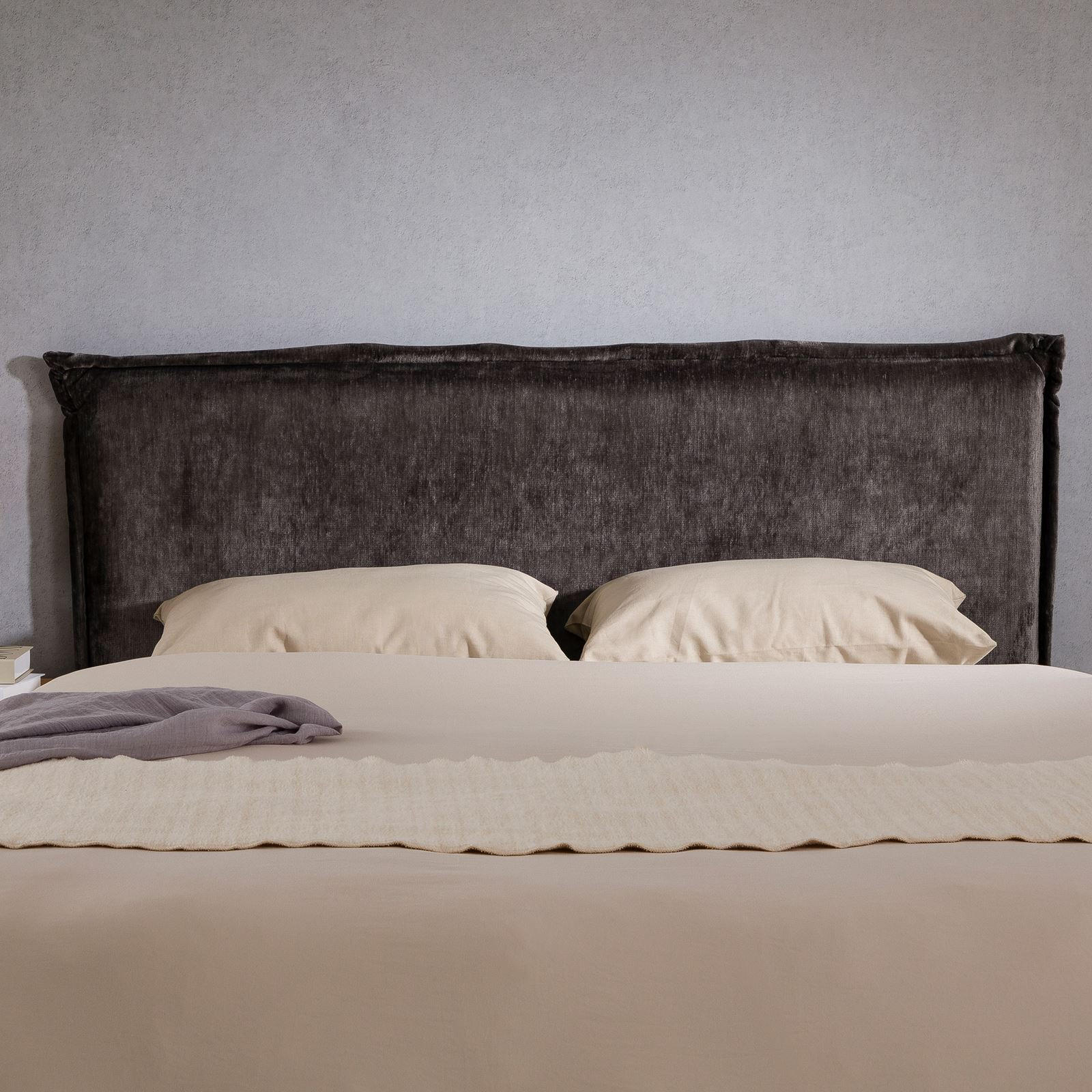 KOPFTEIL SAVER 120X190 CM - Grau, Textil (123/99/7cm) - IDIMEX