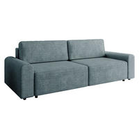 SCHLAFSOFA Bella - Blaugrau/Schwarz, Holz/Kunststoff (240/85/95cm) - MIRJAN24
