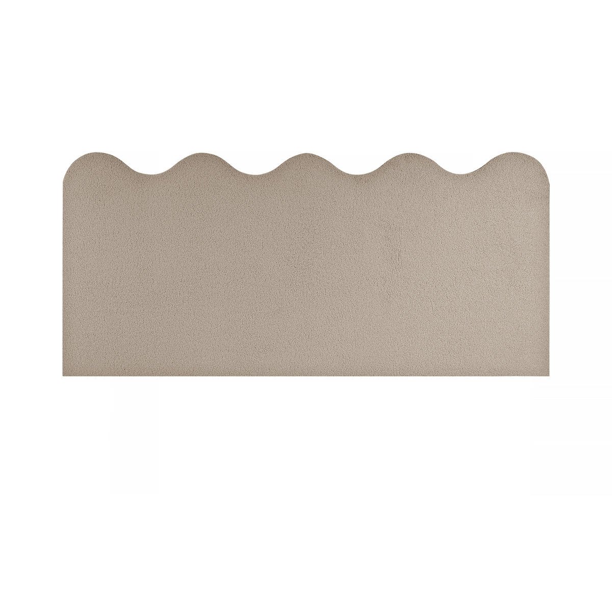 KOPFTEIL aus Teddy, gewellt 160x73,5cm - Beige, Textil (160/74/3cm) - RNT By Really Nice Things
