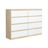 KOMMODE Sonoma, Weiß 120/102/39 - Weiß/Sonoma Eiche, Holzwerkstoff (120/102/39cm) - RAUMHIRSCH FURNITURE