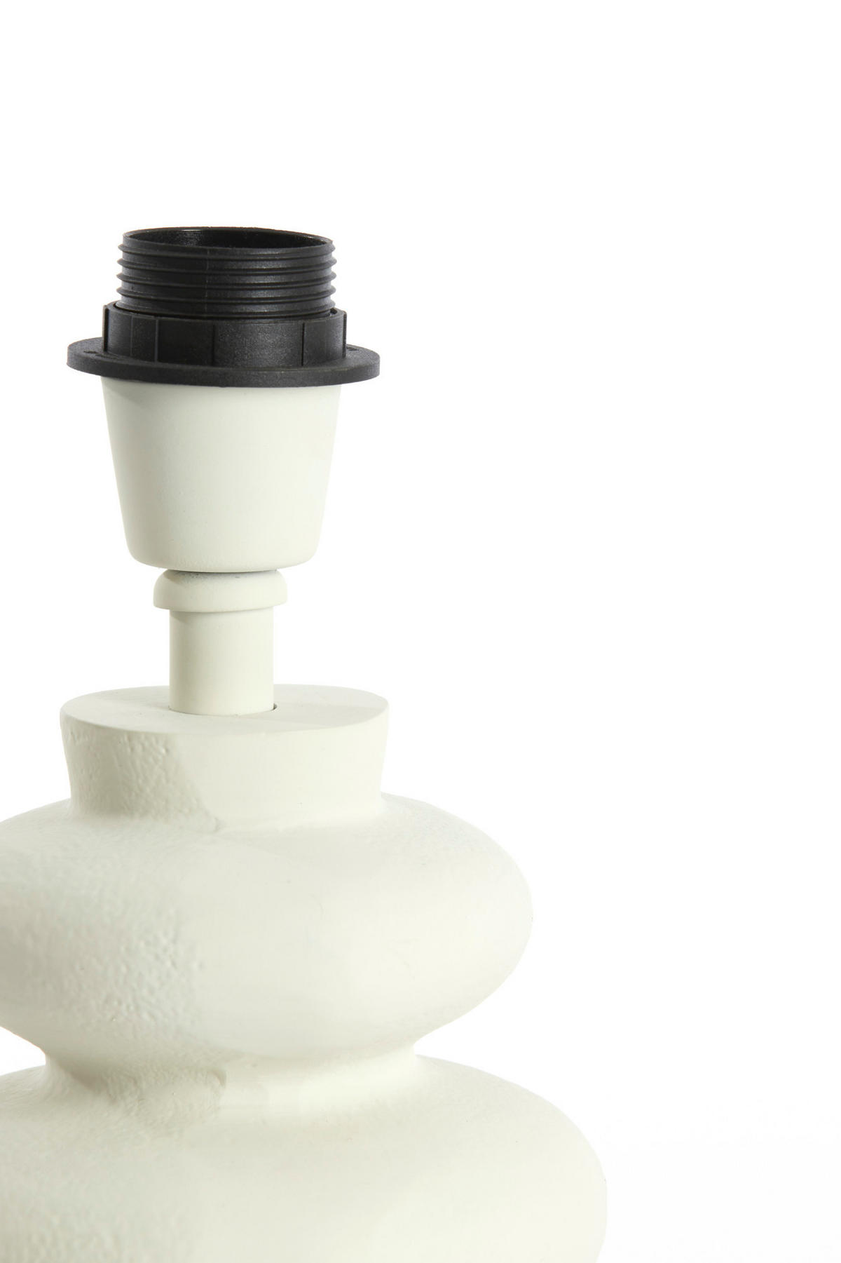 LAMPENFUSS Olona Weiß Ø13/20 cm - Weiß, Metall (13/13/20cm) - Light & Living