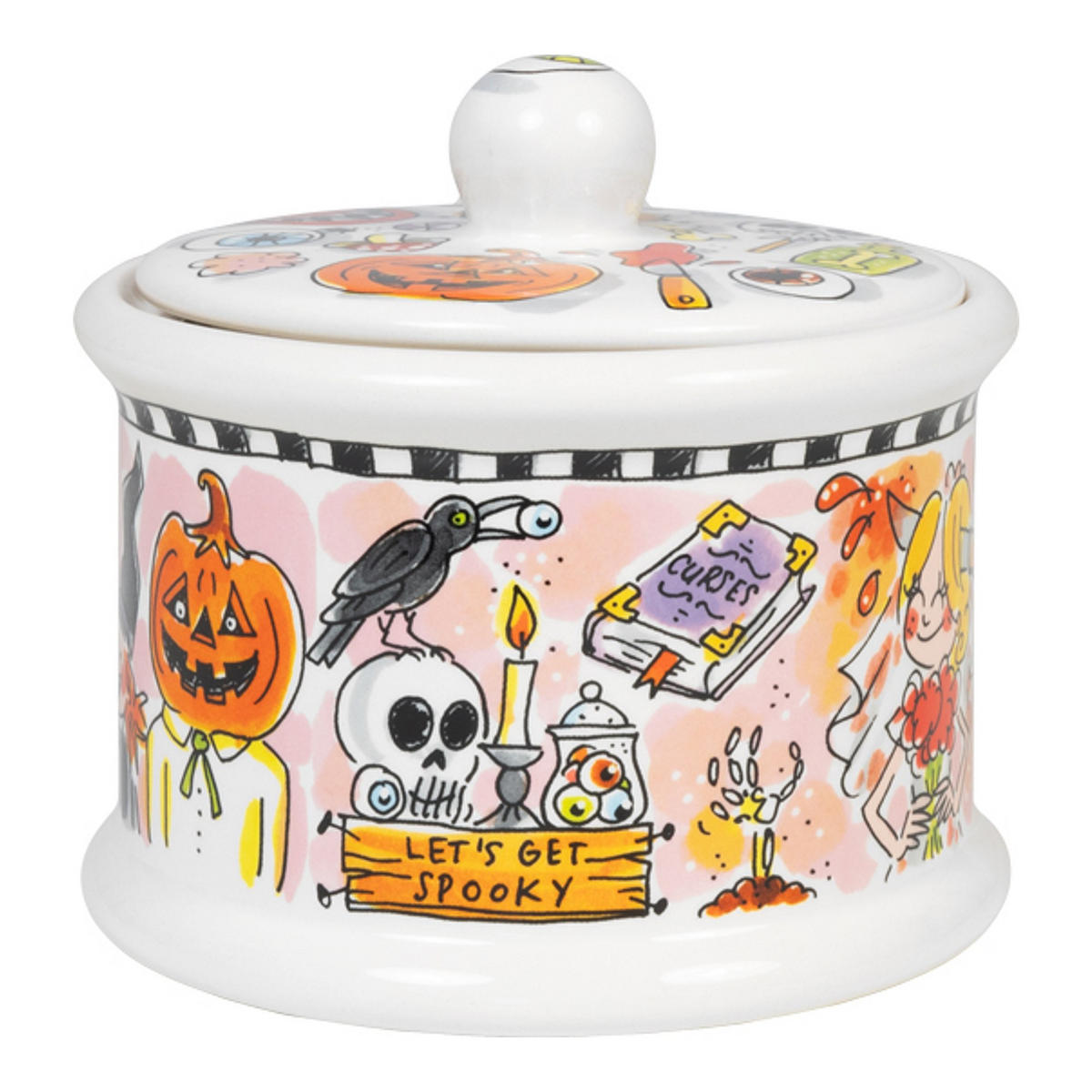 VORRATSDOSE Halloween in Bunt - 13cm - Multicolor, Keramik (14/13/14.3cm) - Blond Amsterdam