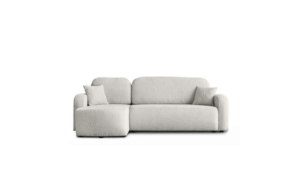 ECKSOFA PALOMA L 235/155/85 cm Coral 65 - Ecru, Textil (235/155cm) - Lookway