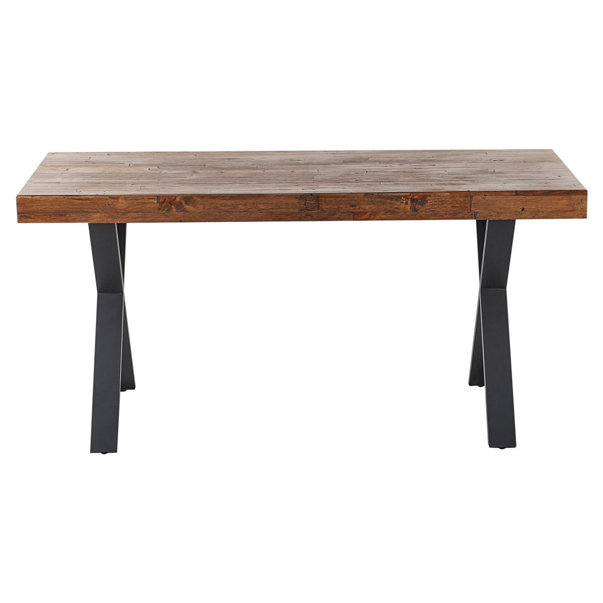 BLAGOVAONSKI STOL 160/90 cm tamni boja drva/crni Clifton - tamno smeđa/crna, drvo (160/90/75cm) - Beliani