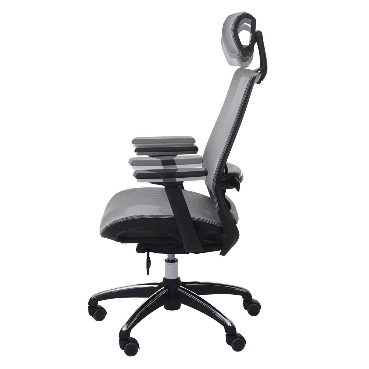 BÜROSTUHL Grau - Grau, Textil (63/124/68cm) - MCW