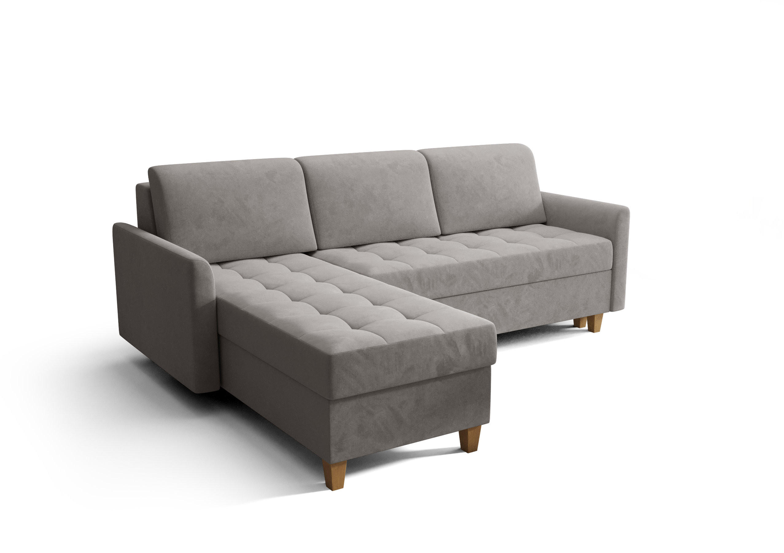 O-Sofa Ecksofa Grau 240x180 cm