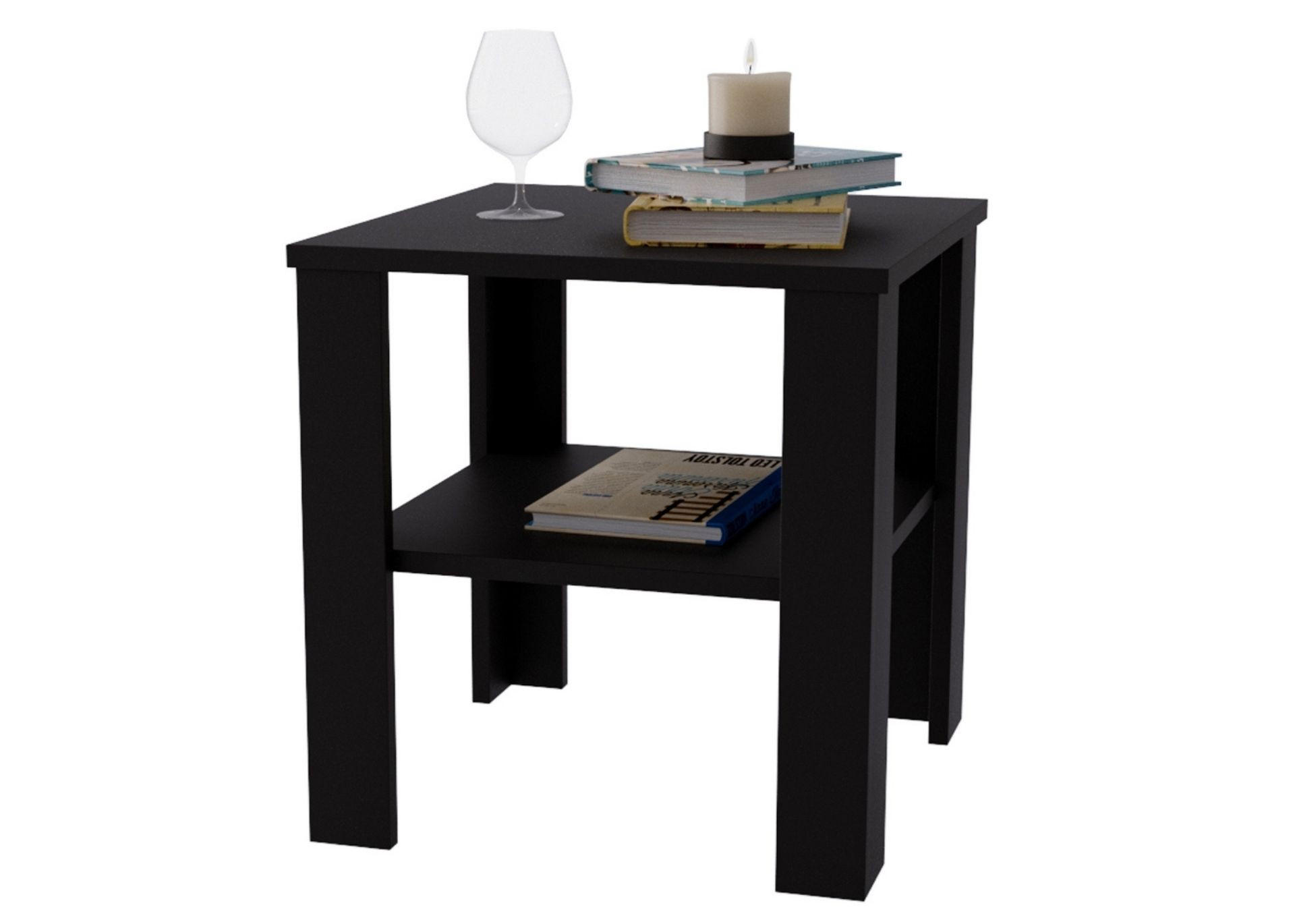 COUCHTISCH Lara53 53/47/53 - Schwarz, Holzwerkstoff (53/53/47cm) - RAUMHIRSCH FURNITURE