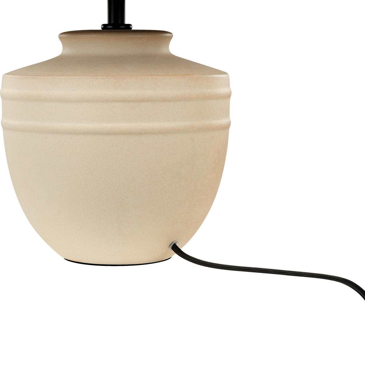 TISCHLAMPE Tigre 30/30/44 cm - Beige, Keramik (30/30/44cm) - Beliani